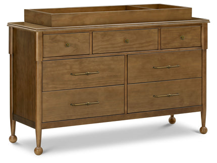 M31416NL,Namesake,Alouette 7-Drawer Assembled Dresser in Natural Walnut