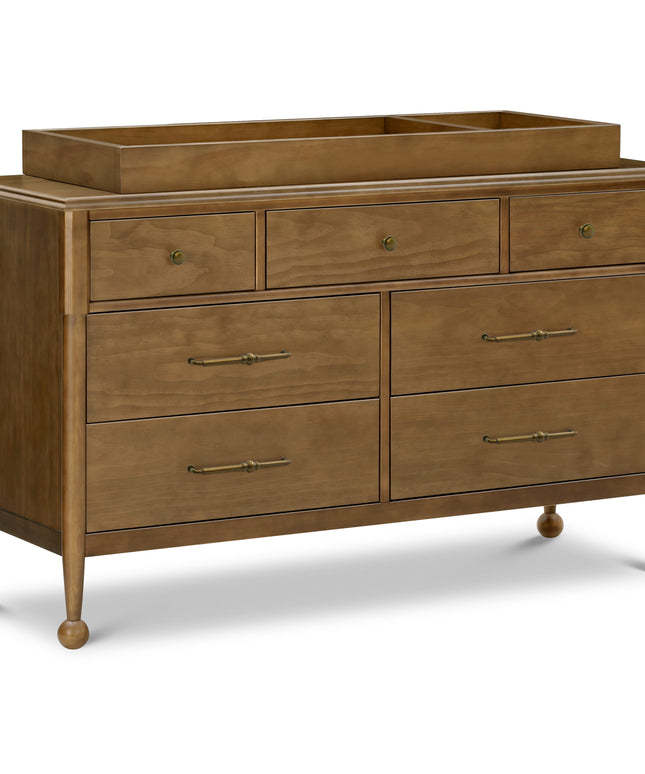 M31416NL,Namesake,Alouette 7-Drawer Assembled Dresser in Natural Walnut