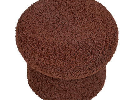 M31585RT,Babyletto Kids,Mini Mushroom Pouf in Rouge Teddy Loop