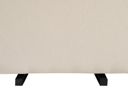 M13985CM,DaVinci,Davinci Universal Gliding Ottoman in Cream Finish with Cream Piping