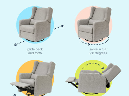 F19587PFTGRY,Carter's,Arlo Recliner and Swivel Glider in Performance Grey Linen