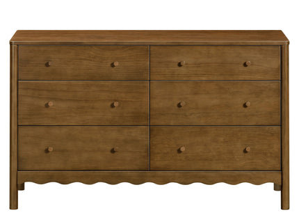 M27916NL,Swell 6-Drawer Assembled Dresser in Natural Walnut