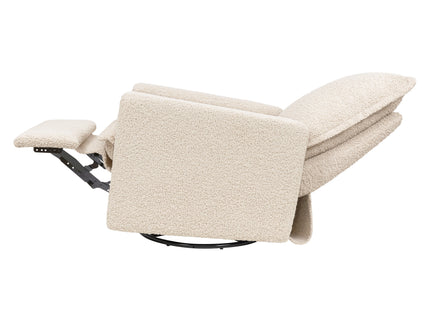 M20977AT,Babyletto,Cali Flange Gliding Swivel Recliner in Almond Teddy Loop