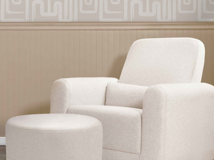 M10185PCMEW,Babyletto,Tuba Gliding Ottoman in Performance Cream Eco-Weave