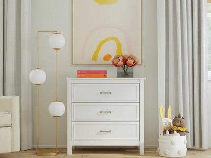 M12823W,DaVinci,Charlie 3-Drawer Dresser in White
