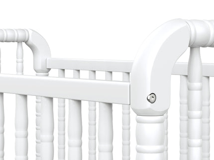 M7391W,DaVinci,Jenny Lind Stationary Crib In White Finish