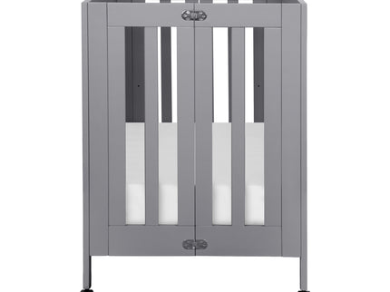 M6698G,Babyletto,Origami Mini Crib in Grey Finish