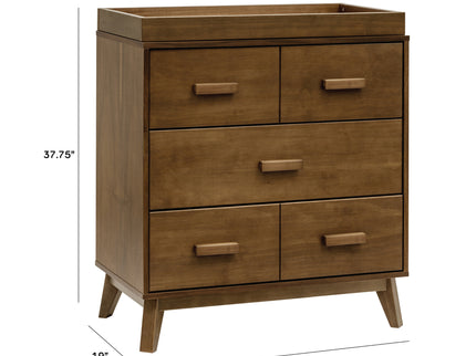 M5823NL,Babyletto,Scoot 3-Drawer Changer Dresser in Natural Walnut