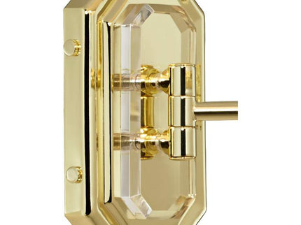 Barnes and Ivy Fredericks Traditional Brass Plug-In Wall Lamps Set of 2