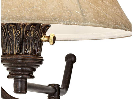 Barnes and Ivy Rosslyn Bronze Plug-In Swing Arm Wall Lamps Set of 2