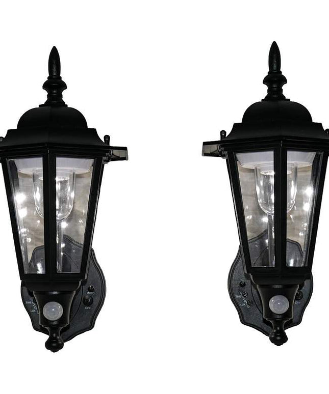 Battery Powered Motion Sensor LED Outdoor Lights Set of 2