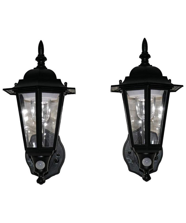 Battery Powered Motion Sensor LED Outdoor Lights Set of 2