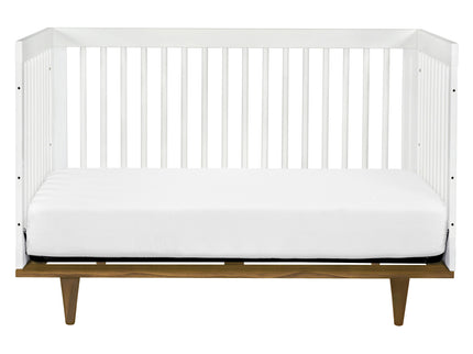 W4901WL,DaVinci,Marley 3-In-1 Convertible Crib in White Finish and Walnut Legs