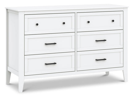 M24726W,DaVinci,Beau 6-Drawer Dresser in White