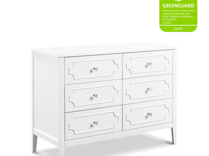 M11426W,DaVinci,Chloe Regency 6-Drawer Dresser in White
