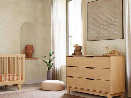 M4216HY,Babyletto,Hudson 6-Drawer Double Dresser  Assembled in Honey