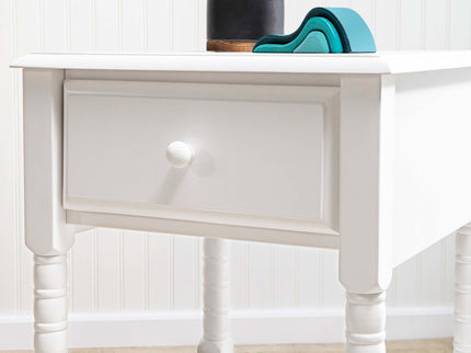 M7360W,DaVinci,Jenny Lind Spindle Nightstand in White