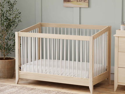 M10301NXW,Babyletto,Sprout 4-in-1 Convertible Crib w/Toddler Bed Conversion Kit in W Natural/White