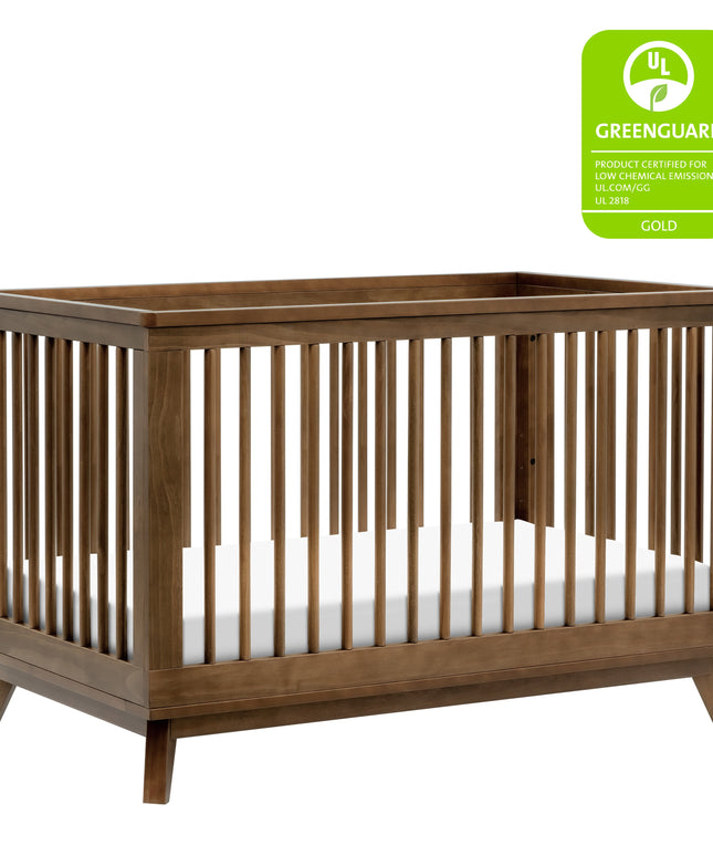 M5801NL,Babyletto,Scoot 3-in-1 Convertible Crib w/Toddler Bed Conversion Kit in Natural Walnut