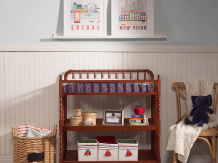 M0302CP,DaVinci,Jenny Lind Changing Table in Rich Cherry Finish