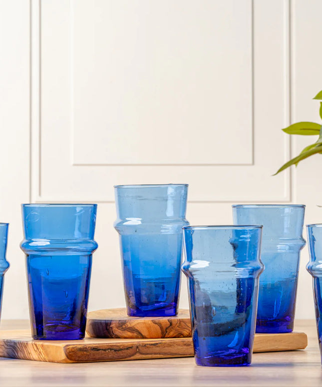 Moroccan Beldi Glassware - Set of 6