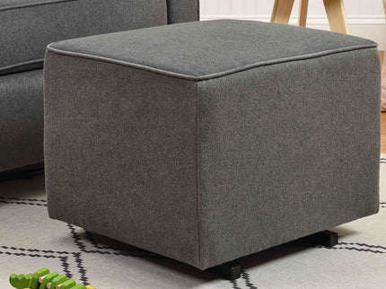 M13985GY,DaVinci,Davinci Universal Gliding Ottoman in Dark Grey Finish