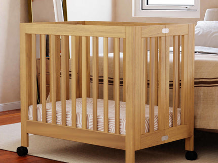 M6698HY,Babyletto,Origami Mini Crib in Honey