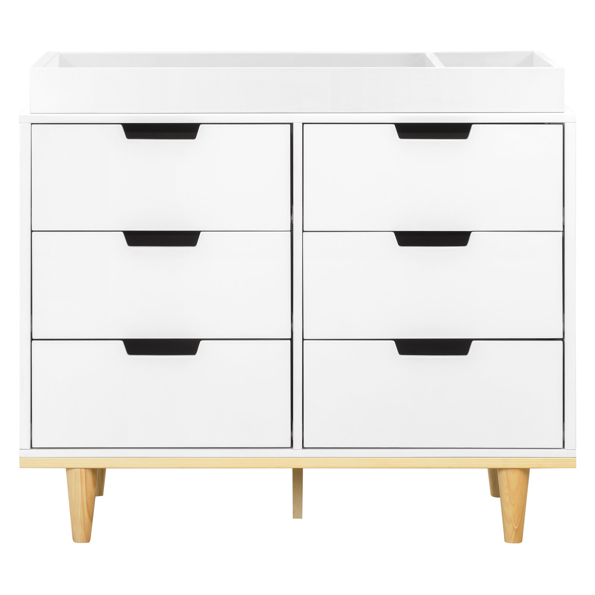 W4926WN,DaVinci,Marley 6-Drawer Double Dresser in White/Natural