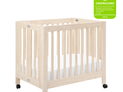 M6698NX,Babyletto,Origami Mini Crib in Washed Natural