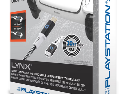bionik Lynx USB-C Charging Cable for PlayStation 5 10-ft