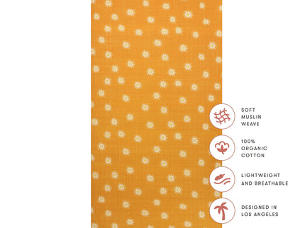 T26935,Babyletto,Golden Hour Muslin Crib Sheet in GOTS Certified Organic Cotton