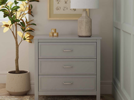 M12823G,DaVinci,Charlie 3-Drawer Dresser in Grey