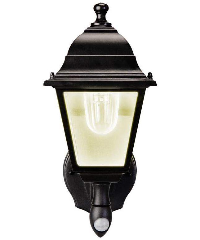 Black 12" High Warm White Battery LED Outdoor Wall Light