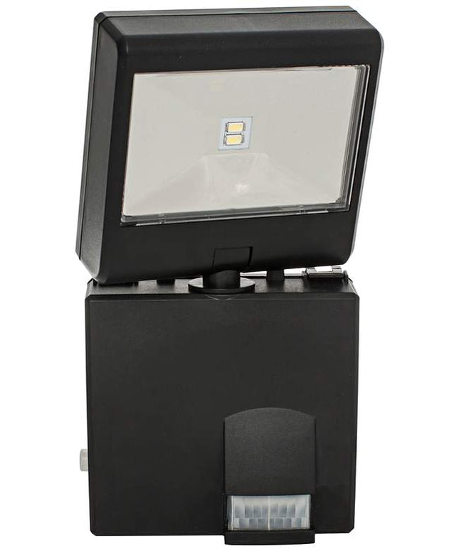 Black 8" High Battery LED Security Spotlight