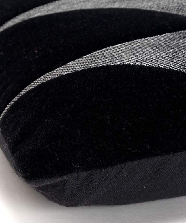 Black Geometric 20" x 20" Poly Filled Throw Pillow