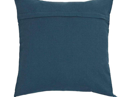 Blossom Blue Printed Cotton Tassel 20" Accent Cushion