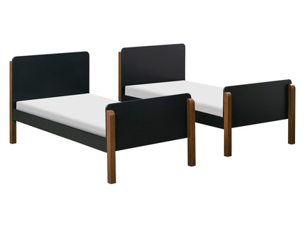 M18494BNL,Babyletto Kids,TipToe Bunk Bed in Black and Natural Walnut