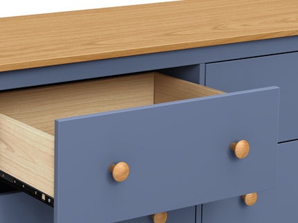 M27226CVBHY,DaVinci,Shea 6-Drawer Dresser in Cove Blue and Honey