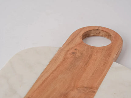 Marble Serving Board with Hole Handles