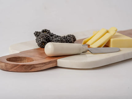 Marble Serving Board with Hole Handles