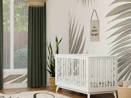 M5801W,Babyletto,Scoot 3-in-1 Convertible Crib w/Toddler Bed Conversion Kit in White