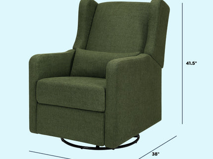 F19587PFGL,Carter's,Arlo Recliner and Swivel Glider in Performance Forest Green Linen