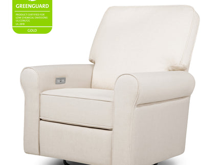 B17787PNET,Monogram by Namesake,Monroe Pillowback Power Recliner in Performance Natural Eco-Twill