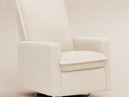 M20977AT,Babyletto,Cali Flange Gliding Swivel Recliner in Almond Teddy Loop