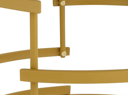 Brassica 23 3/4" Wide Faux Marble and Gold Modern Tea Table