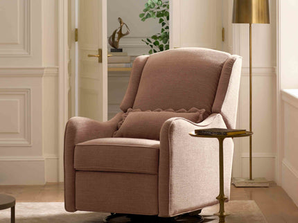 M27787PREB,Namesake,Devon Recliner and Swivel Glider in Performance Dusty Rose Eco-Basketweave