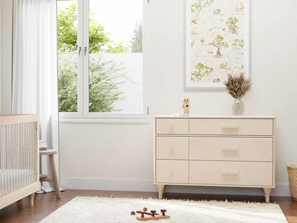 M9016NX,Babyletto,Lolly 6-Drawer Double Dresser  Assembled in Washed Natural