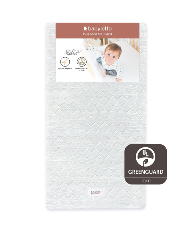 M5346C,Babyletto,Pure Core Non-Toxic Mini Crib Mattress with Hybrid Cover