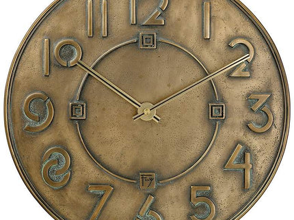 Bulova 11" High Frank Lloyd Wright Exhibition Typeface Clock