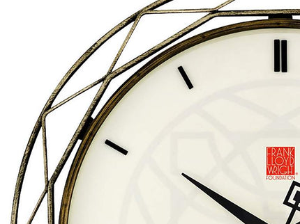 Bulova Luxfer Prism Aged Bronze 14" Round Wall Clock